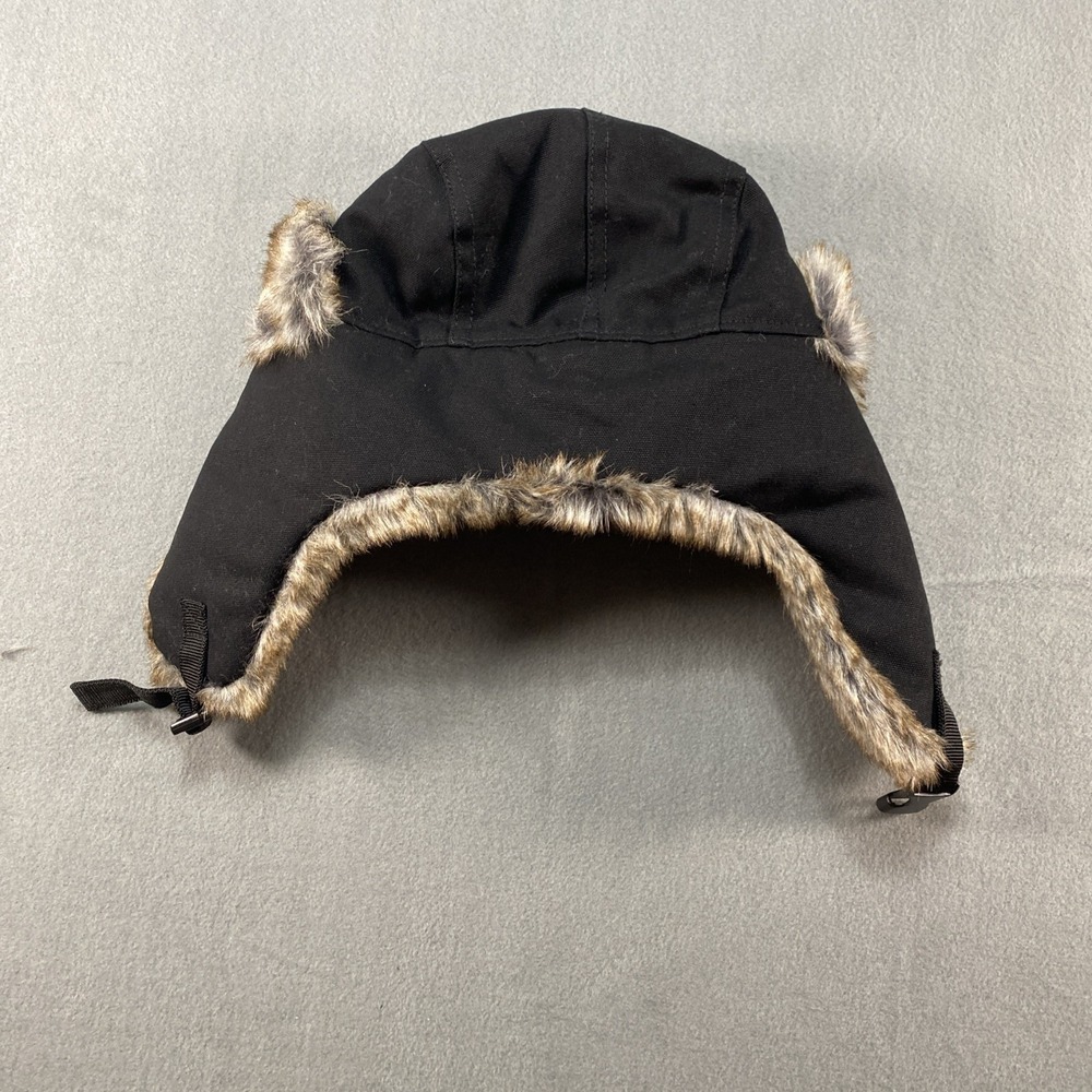 Ozark Trail Men's Wmen Trapper Hat Black Faux Fur Lined Winter Hat New One Size - Picture 5 of 6
